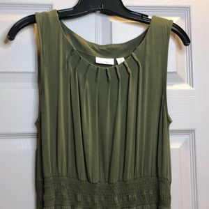 Moss green stretchy LL Bean dress size M